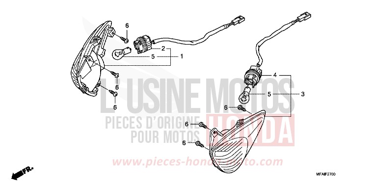 BLINKER von CBF1000 ABS PEARL NIGHTSTAR BLACK (NHA84) von 2008